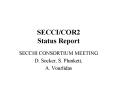 SECCI/COR2 Status Report PowerPoint PPT Presentation