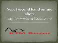 Nepal second hand online shop