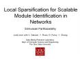 Local Sparsification for Scalable Module Identification in Networks PowerPoint PPT Presentation