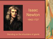 Isaac Newton 1642-1727