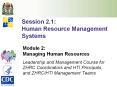 Session 2.1: Human Resource Management Systems PowerPoint PPT Presentation