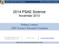 2014 PSAE Science PowerPoint Presentation PowerPoint PPT Presentation