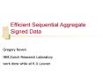 Efficient Sequential Aggregate Signed Data PowerPoint PPT Presentation