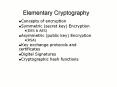 Elementary Cryptography PowerPoint PPT Presentation