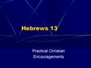 Hebrews 13