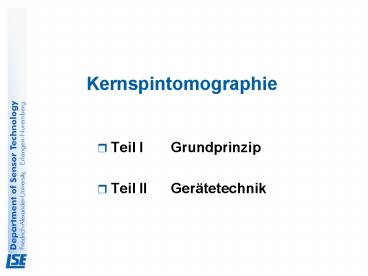 Kernspintomographie