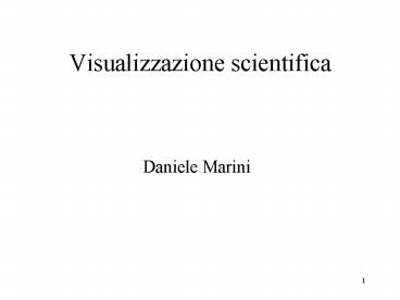 Visualizzazione scientifica