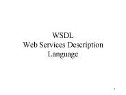WSDL Web Services Description Language