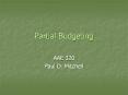Partial Budgeting PowerPoint PPT Presentation