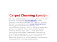 Carpet Cleaning London PowerPoint PPT Presentation