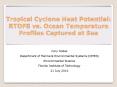 Tropical Cyclone Heat Potential: RTOFS vs. Ocean Temperature Profiles Captured at Sea PowerPoint PPT Presentation