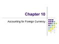 Accounting for Foreign Currency PowerPoint PPT Presentation
