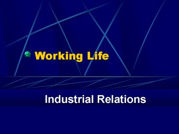 Industrial Relations