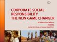 CORPORATE SOCIAL RESPONSIBILITY THE NEW GAME CHANGER PowerPoint PPT Presentation