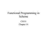 Functional Programming in Scheme