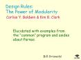 Design Rules: The Power of Modularity PowerPoint PPT Presentation