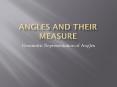 Angles and their Measure PowerPoint PPT Presentation
