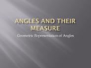 Angles and their Measure
