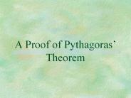 A Proof of Pythagoras