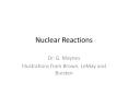 Nuclear Reactions PowerPoint PPT Presentation