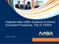 Important New USED Guidance on School Enrollment Procedures, Title IX, FERPA PowerPoint PPT Presentation