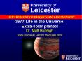 3677 Life in the Universe: Extra-solar planets PowerPoint PPT Presentation