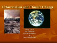 Deforestation and Climate Change