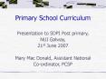 Primary School Curriculum PowerPoint PPT Presentation