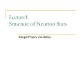 Lecture1. Structure of Neutron Stars PowerPoint PPT Presentation