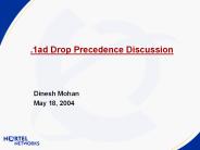 .1ad Drop Precedence Discussion