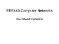 EEE449 Computer Networks PowerPoint PPT Presentation
