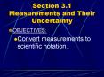 Section 3.1 Measurements and Their Uncertainty PowerPoint PPT Presentation