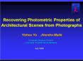Recovering Photometric Properties of Architectural Scenes from Photographs PowerPoint PPT Presentation