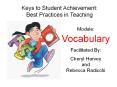 Vocabulary Instruction that Builds Comprehension PowerPoint PPT Presentation