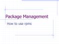Package Management PowerPoint PPT Presentation