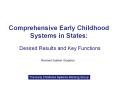 Comprehensive Early Childhood Systems in States: PowerPoint PPT Presentation