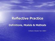 Reflective Practice