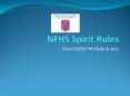 NFHS Spirit Rules PowerPoint PPT Presentation