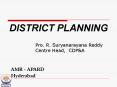 DISTRICT PLANNING PowerPoint PPT Presentation