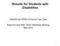 Results for Students with Disabilities PowerPoint PPT Presentation