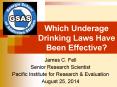 Which Underage Drinking Laws Have Been Effective? PowerPoint PPT Presentation