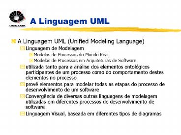 A Linguagem UML