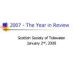 2007 - The Year in Review PowerPoint PPT Presentation