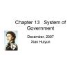 Chapter 13  System of Government PowerPoint PPT Presentation