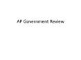 AP Government Review PowerPoint PPT Presentation