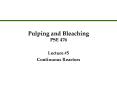 Pulping and Bleaching PSE 476 PowerPoint PPT Presentation