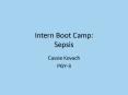 Intern Boot Camp: Sepsis PowerPoint PPT Presentation