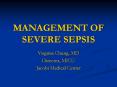 MANAGEMENT OF SEVERE SEPSIS PowerPoint PPT Presentation