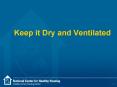 Keep it Dry and Ventilated PowerPoint PPT Presentation