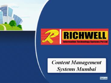 Content Management Systems | CMS | Manage and update your website | Richwell IT